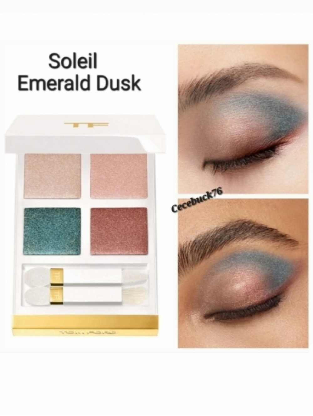 🌺 Tom Ford Emerald Dusk Soleil Eye Color Quad Eyeshadow Palette